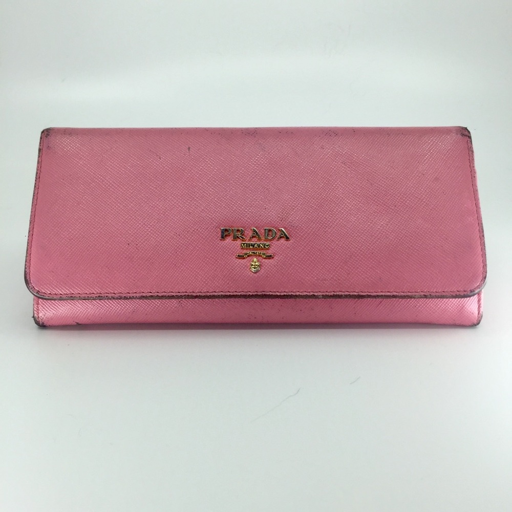 Pink Prada wallet
